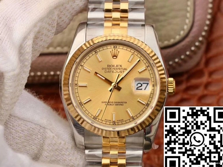 36MM Dial AR Champagne V2 Rolex Factory Datejust 116233 0517